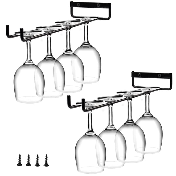 Vinstativ hængende, vinstativ hylde, vinstativ hylde, glasholder vægmontering til kop display stativ, 30 cm 1 række