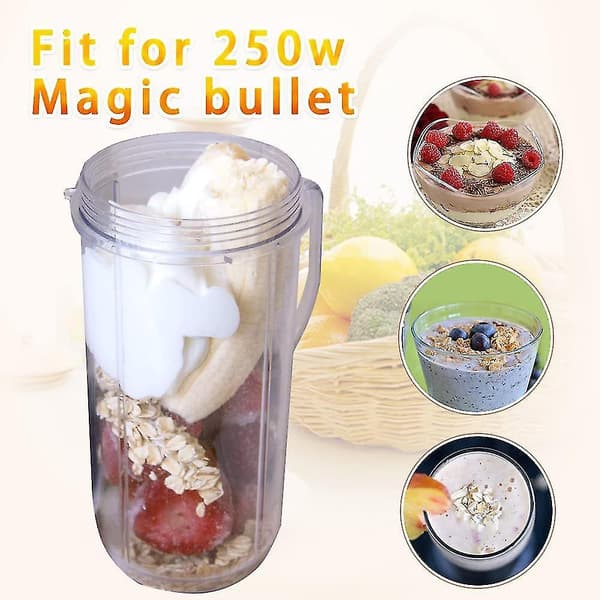 Tall 22oz Replacement Cup with Handle for 250w Magic Blender Juicer Mixer (FMY)
