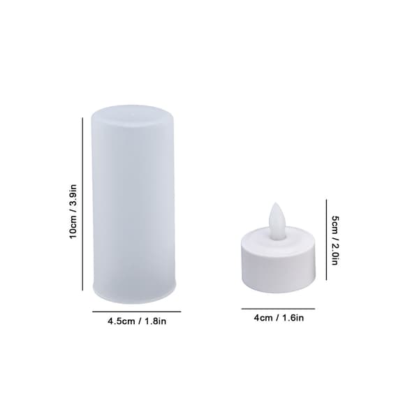 Rechargeable LED Flicker Candles Colorful Tea Lights with Remote Control and Charging Base for Parties 100‑240VEU Plug