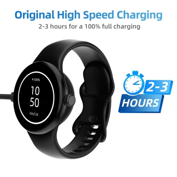 Magnetisk USB-laddningskabeldocka för Pixel Watch 2