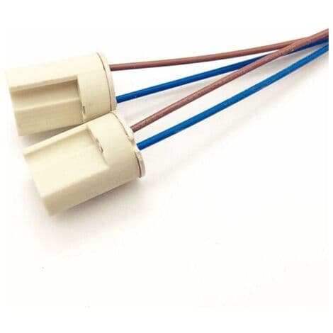 G9 Ceramic Lamp Holder, Ceramic Connector Socket for Halogen Lamp, G9 Lamp Holder 250V, G9 Ceramic Lamp Holder, 10 Pieces