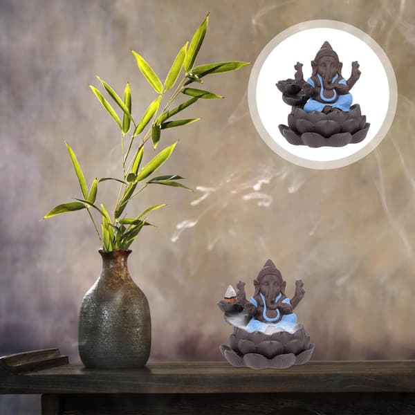 Røkelsesholder Ganesh Lilla Sand Aromaterapiovn Elegant Delikat Lett Røkelseskar Pynt