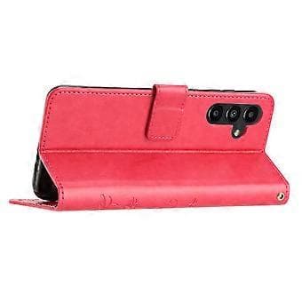 Til Samsung Galaxy S24 FE Etui PU Læder Pung Etui med Rem Style G Style G