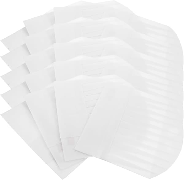 20 st engångs vita höga kockmössor i non-woven justerbar passform unisex