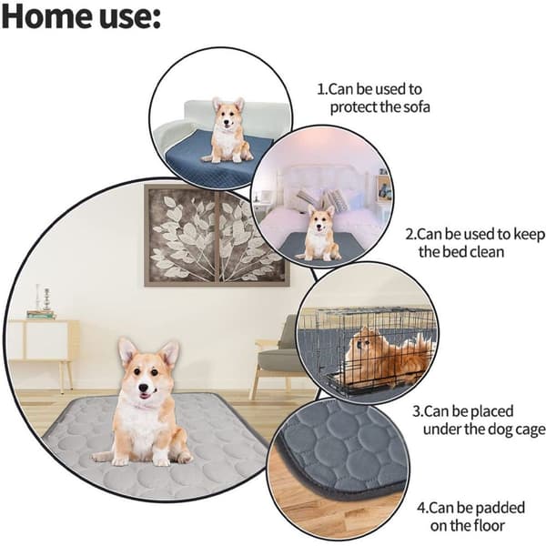 Kølemåtte til hunde Selvkølende hundemåtte sommer grå KLB