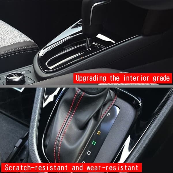 Interior Modification Decal Central Gear Shift Control Panel Fiber for Yaris 2021 2022 RHD
