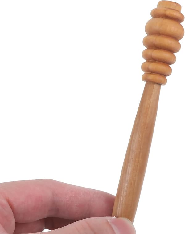 Tre Honningkrukke Rørestang Honningblander Ergonomisk Form Enkel og Elegant Design Glatt