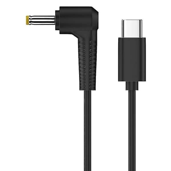 20V 4.0 x 1.7mm USB-C til DC-adapterkabel til routere, kameraer, TV-bokse, skrivebordslamper PVC-strømkabel