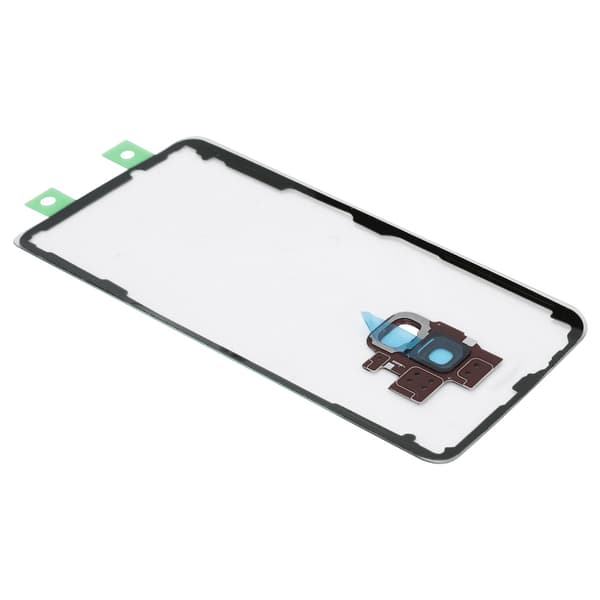 Telefonbagside til Samsung S9 G960 Model Transparent Glas Batteribagside (Rød)
