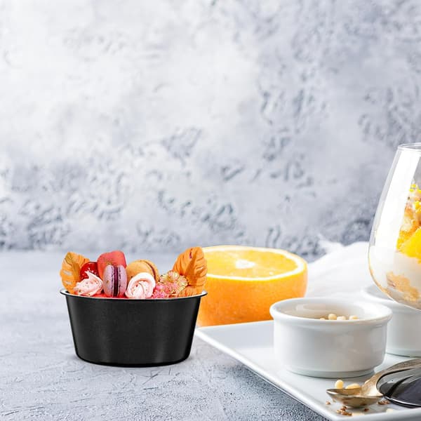 3 stk. runde muffinforme i kulstofstål, non-stick kageforme til cupcakes