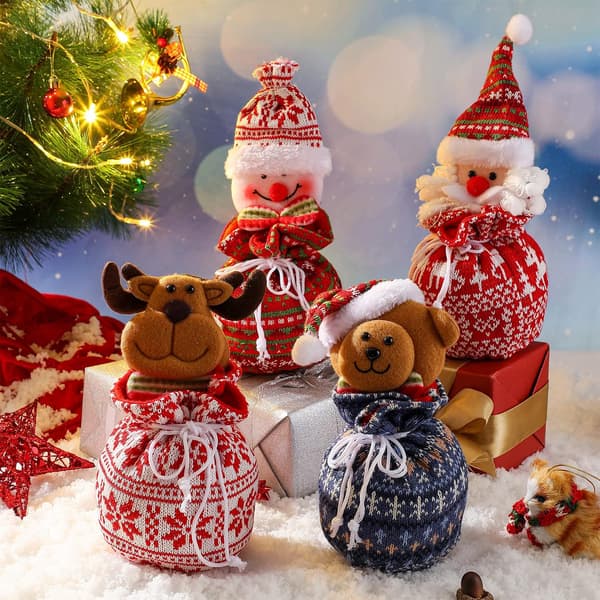 Juldekoration Presentpåse Julgodispåse med Dragsko