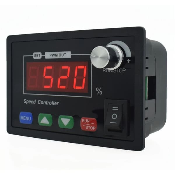 DC10-55V 40A Motorhastighedsregulator Justerbar Digital Display PWM Omdrejningstæller Omvendt Rotation
