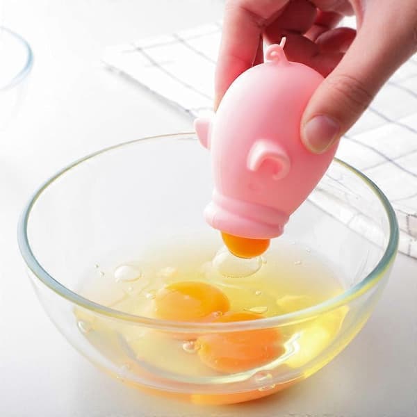 Silicone Egg Separator, Separate Yolk from White, Swallow Release, Yolk Separator Egg Extractor, Kitchen Gadgets Baking Tools