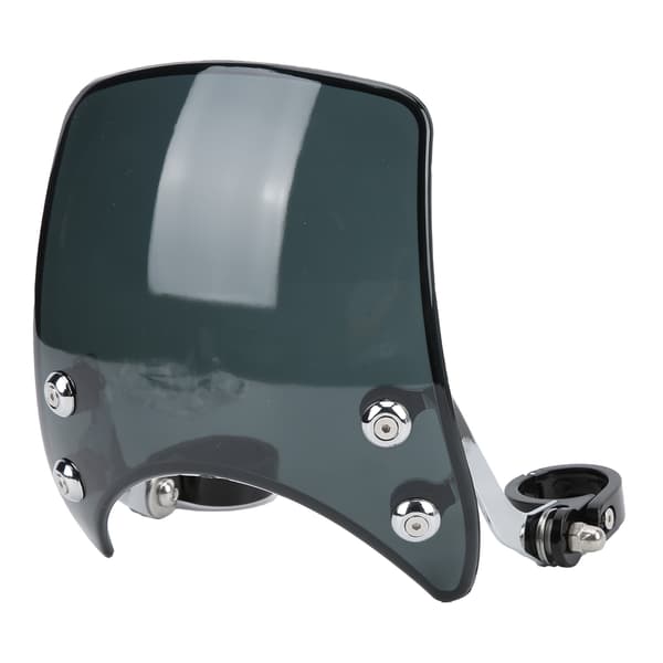 Motorcycle Windshield Headlight Fairing 180° Adjustable Universal for 1.5-1.6 inch Front Fork Black
