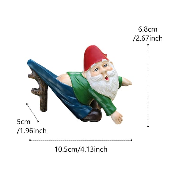 Funny Dwarf Pendant Ornament Miniature Landscape, Small Gnome Decoration