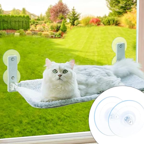 85mm 4PCS Cat Perch with Suction Cups for Window Replacement Legs for Screw-Mounted Cat Hammock Wireless Seat Bed Pet Supplies
