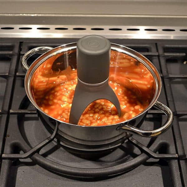 Automatic Pot Stirrer, Electric Hands-Free Kitchen Mixer for Sauce, Adjustable Speed, Grey