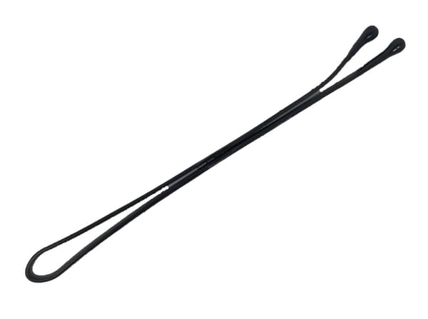 2,2 tommer Sort Overdimensioneret Hårklemme - Sort Spids Flad Stift til Kvinder