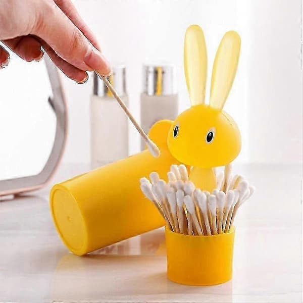 Dustproof Toothpick Holder with Self-Picking Rabbit Design for Kitchen Use