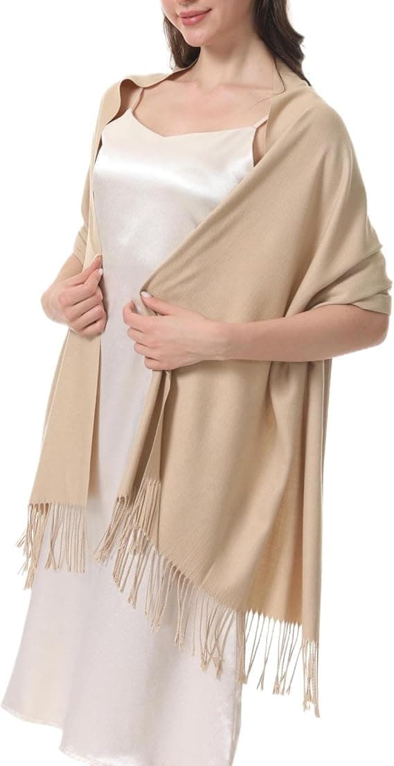 Pashminasjaler og wraps til aftenkjoler, varme tørklæder til kvinder, brudepiger, bryllup, bryllupsgaver, store vintertørklæder