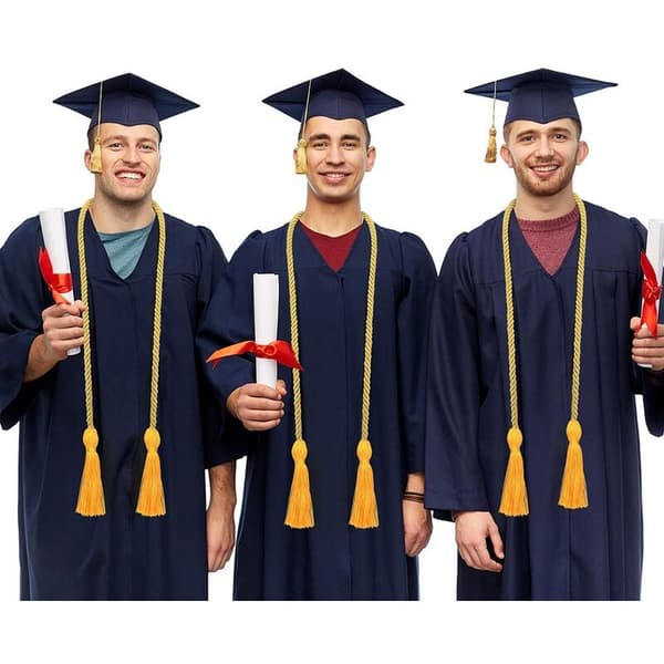 Gull æressnor 12 stykker konfirmasjonsdusker æressnor for nyutdannede og studenter (gull)