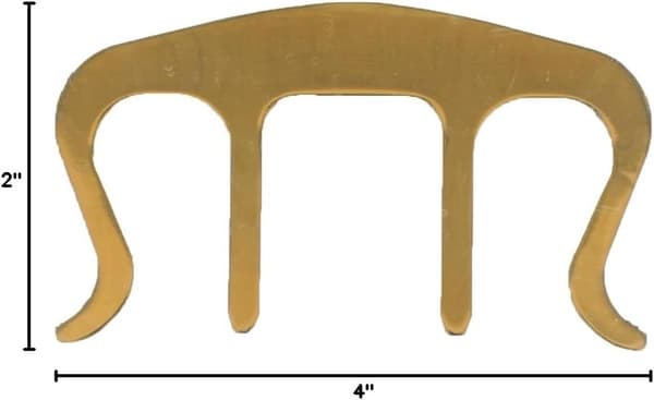 92x64x8mm Guldklemme - Musikbogmærke og Sideholder