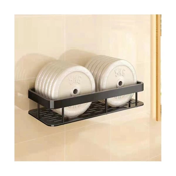 2 Pcs Bathroom Shelf No Drilling Wall Mounted Corner Shelf Shower Storage Rack Bracket Toilet Cosmetic Organization