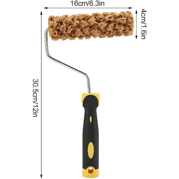 Paint Roller with Texture Pattern Paint Roller Brush with Handle for DXGHC