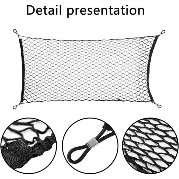 Universal Car Storage Net, Trunk Storage Net, Car Trunk Net, Car Accessory Net, Child Trunk Net, for SUVs, Trucks, Black (70x120cm)