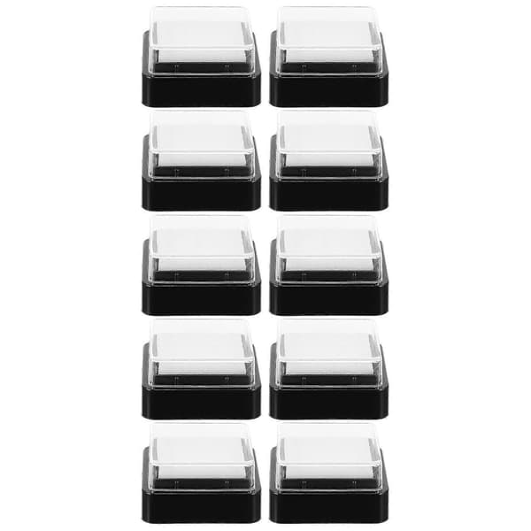 10 Pcs Empty Ink Pads Blank Stamp Pad No Ink DIY Ink Refill Stamp Pad