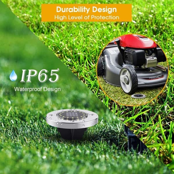 Solar Garden Lights 8 LED Solar Ground Light Ground Spotlight Garden Decoration