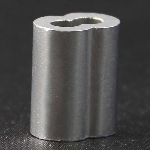 100 stk. aluminiumskrympehylser til kabel og kabeldiameter på 3 millimeter