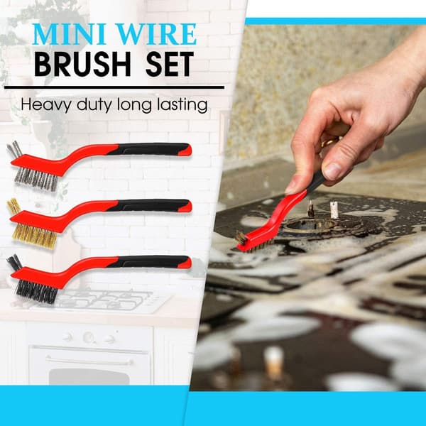 Deep Cleaning Power Brush Set with Wire, Small Steel Brushes for Rust Removal, Durable and Versatile Design, Multipurpose Brush Set for