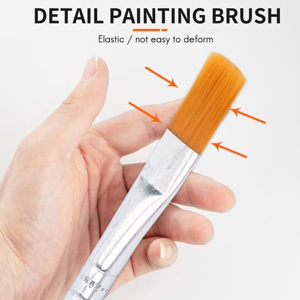 200 stk. flade pensler små bulkpensler til detaljemaling håndværk akvarel
