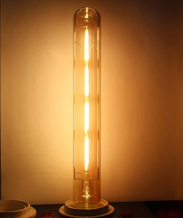 6-pakkaus, E27-kanta Retro Edison LED-lamppu, T30 4W Savulasinen Pitkä Putki LED-lamppu, 2700k