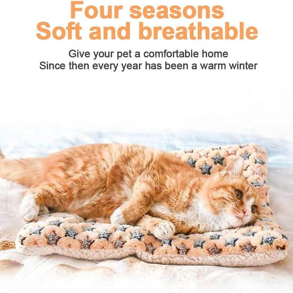 High-Quality Flannel Fleece Pet Soft and Warm Pet Bed KLB
