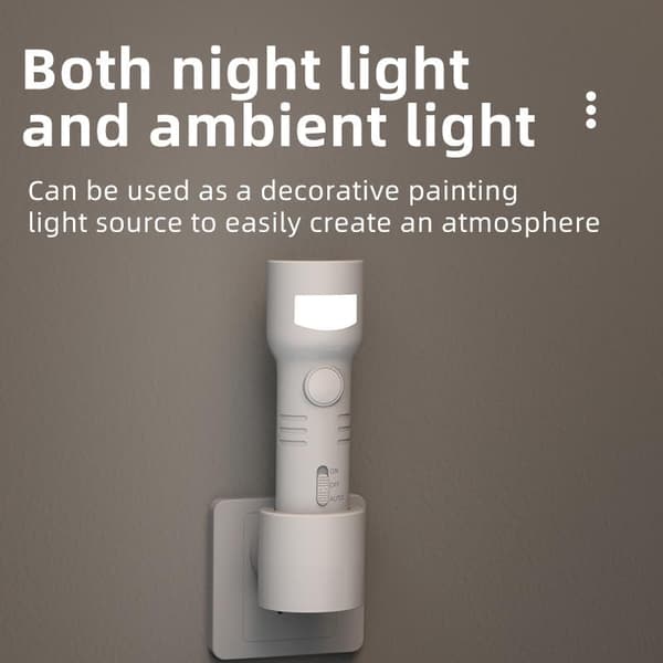 Natlampe - Natlampe med Bevægelsessensor - Smart Sengelampe - Genopladelig Model Ifølge
