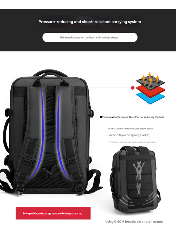 17-inch Airplane Cabin Backpack, Travel Backpack, Commuter Backpack, Suitable for Men or Women