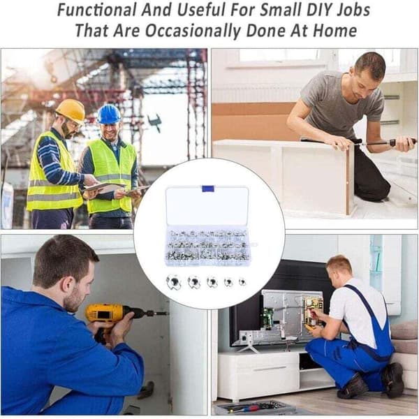 90 kpl 4-kynsi T-mutterit - Hiiliteräs T-mutterit - M3/M4/M5/M6/M8 - Puuntyöstökalusteet Hiiliteräs Insertit T