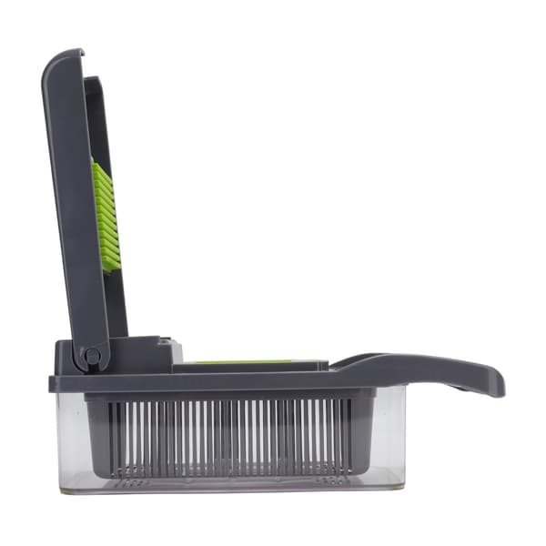 Vegetable Slicer Peeler Chopper, Green, Fruit Potato Carrot Grater for Kitchen