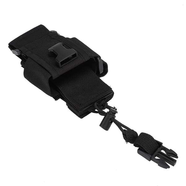 Universel justerbar multifunktionel sort intercom radio opbevaringstaske walkie talkie taske holder pose_tfrf