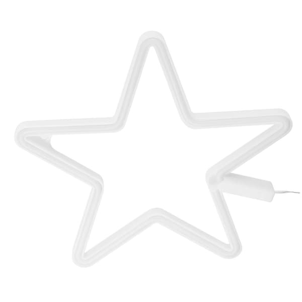 Stjerneformet LED-lampe, neonlys, bursdagsneonlys KLB