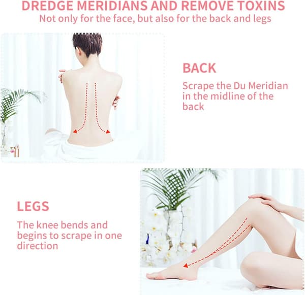 Gua Sha ansigtsværktøj elektrisk Gua Sha-plade ansigtsmassager med vibration, varme og lysterapi