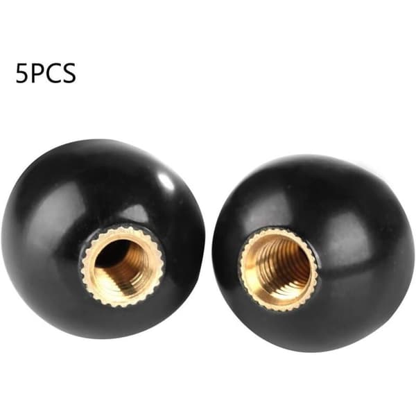 Bakelite Ball Lever Knobs, 5 Pieces, 20mm Ball Diameter, M6 Female Thread, Universal Replacement for Machine Tools