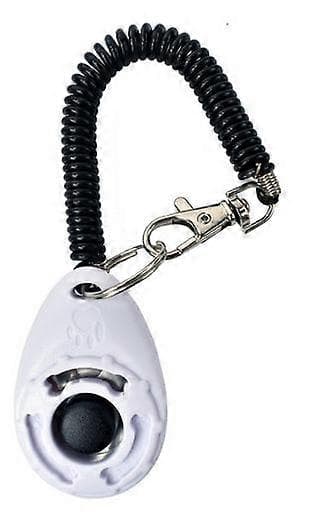 TCGG-white Dog Training Clicker with Wrist Strap - Dog Training Clicker DB