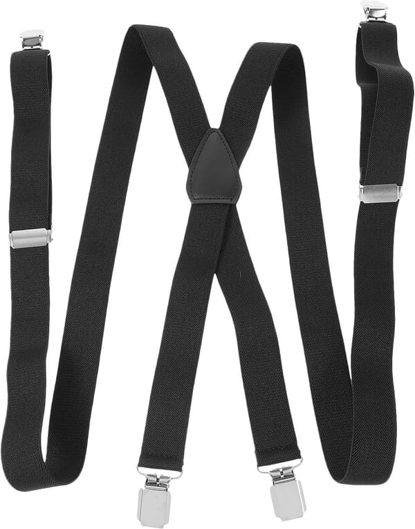 Elastiske X-ryg seler til mænd og kvinder bukser med fire klips design, rem, glider ikke, velegnet til afslappet brug