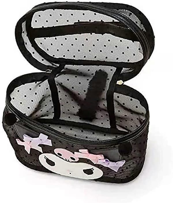 Sød Transparent Makeup Taske Mesh Kosmetiktaske (kuromi-sort) GS_tfrf