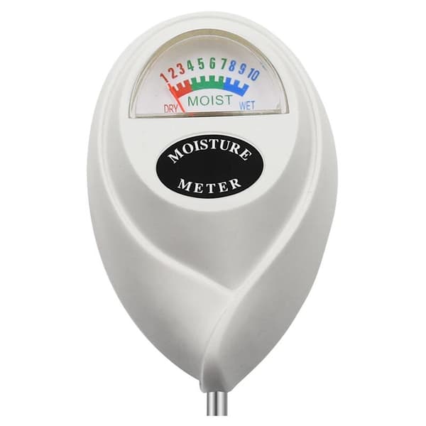 Soil Moisture Meter Measuring Tool for Home Garden Soil Moisture Meter Probe Water Test 1 Piece White