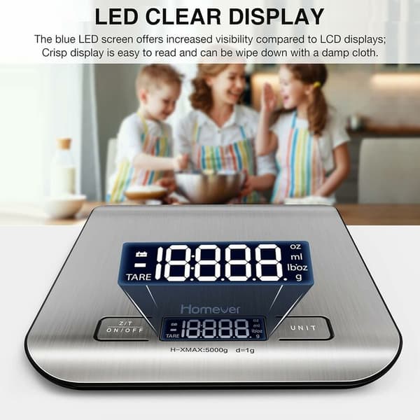 Kitchen Scale, Kitchen Scale, Food Scale, Kitchen Food Scale with Tare/LCD