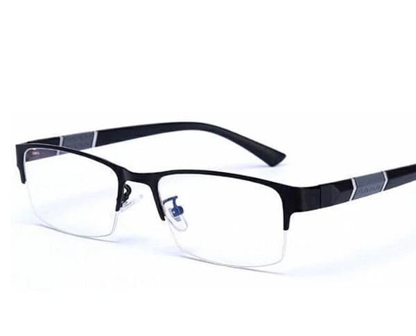 Halvram Affärs Myopiglasögon Unisex Mode Blått Ljusblockerande Glasögon
